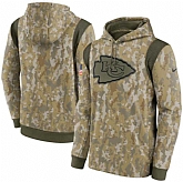 Men's Kansas City Chiefs Nike Camo 2021 Salute To Service Therma Performance Pullover Hoodie,baseball caps,new era cap wholesale,wholesale hats